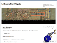 Tablet Screenshot of laroucheirishbrigade.com